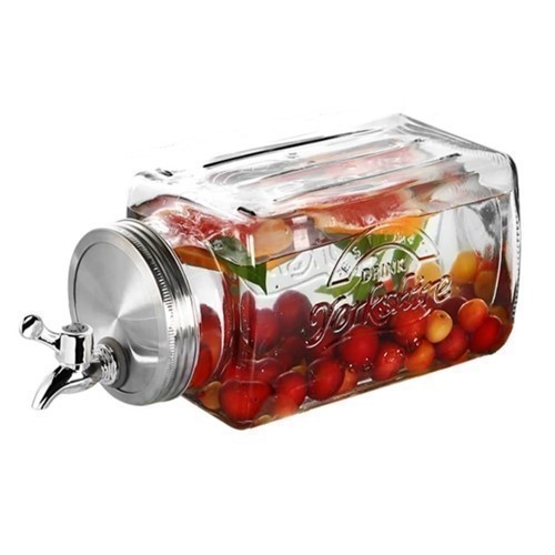 DISPENSADOR BEBIDAS URBAN LIVING VIDRIO 3L C/GRIFO